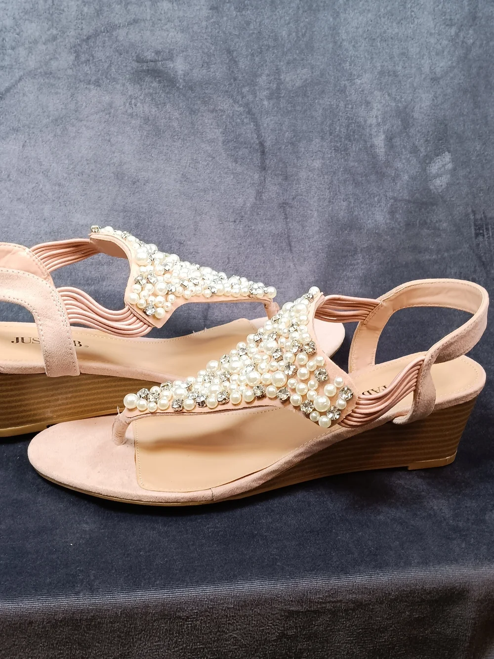 JUSTFAB  Pearl Embellished Women's Sandals